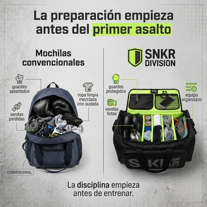 Mochila de entrenamiento con compartimentos para equipo de combate